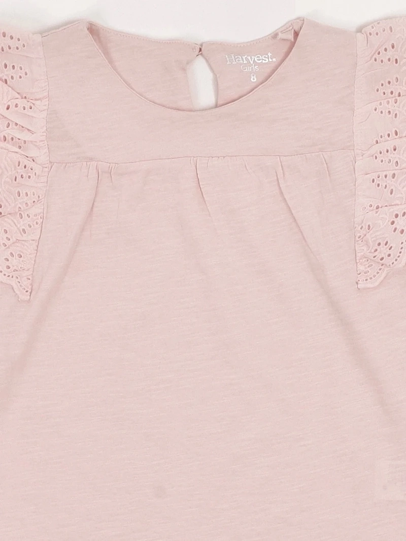 POLERA NIÑA HARVEST ALGODÓN MANGA LARGA VUELOS - 5