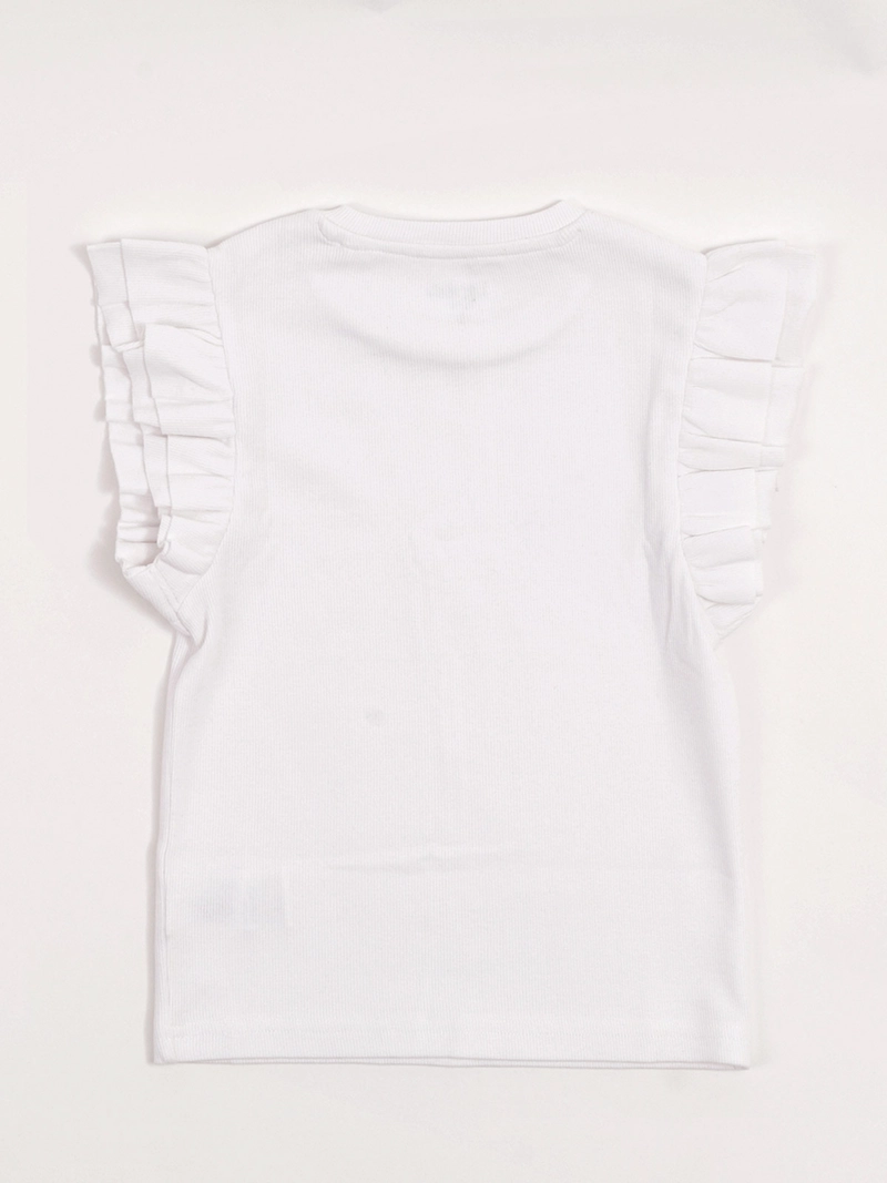 POLERA NIÑA HARVEST ALGODÓN SIN MANGAS VUELOS - 4