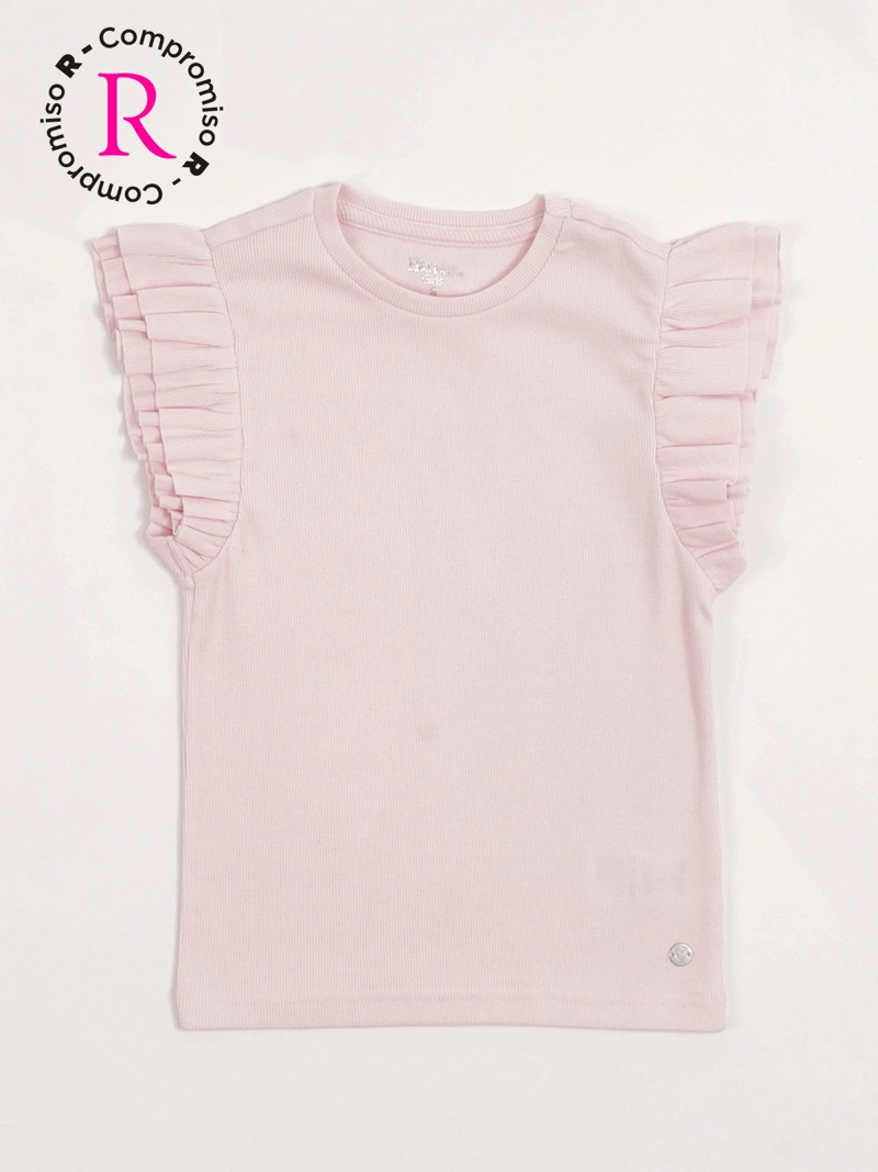 POLERA NIÑA HARVEST ALGODÓN SIN MANGAS VUELOS - 3