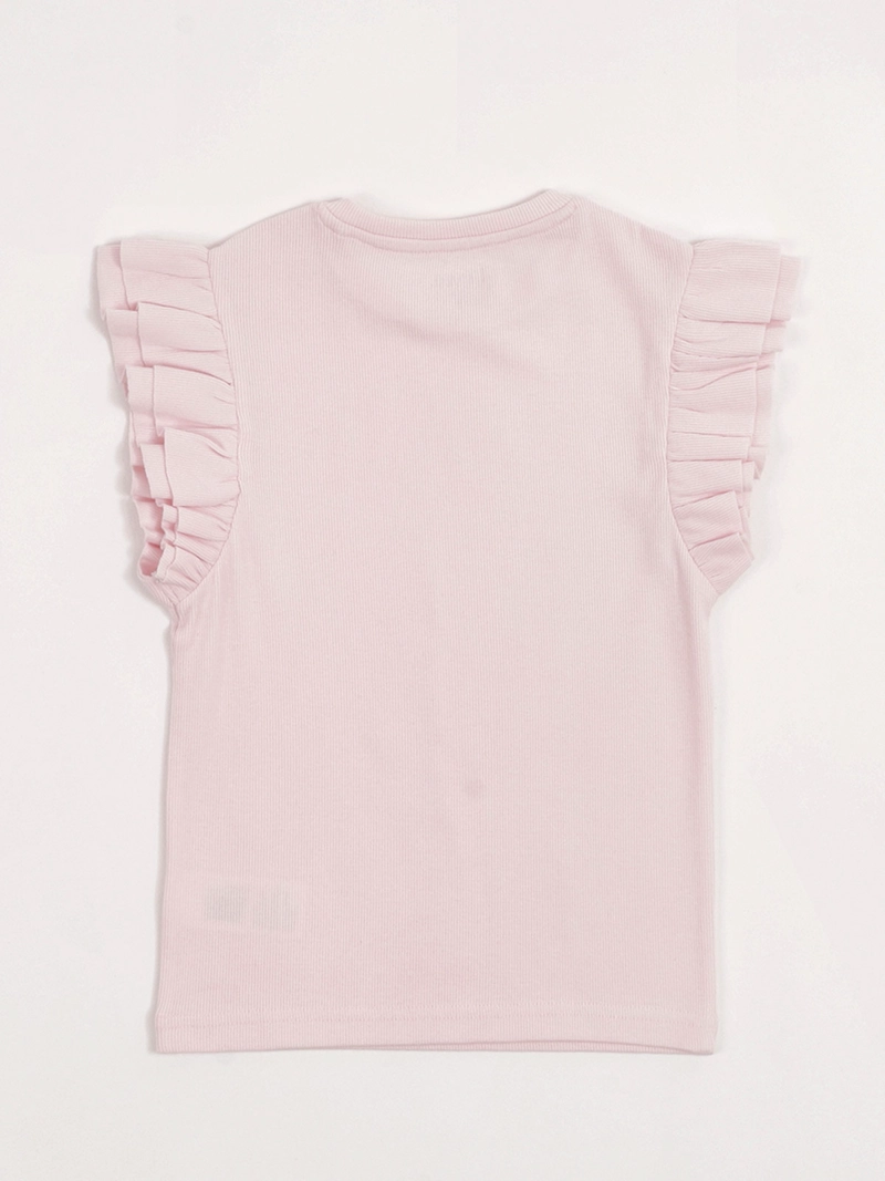 POLERA NIÑA HARVEST ALGODÓN SIN MANGAS VUELOS - 4