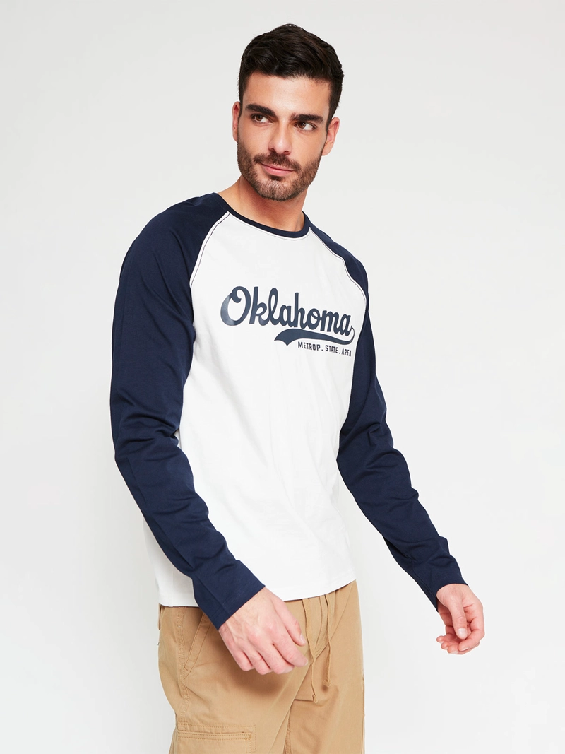 POLERA HOMBRE ROBERT LEWIS ALGODÓN MANGA LARGA - 1