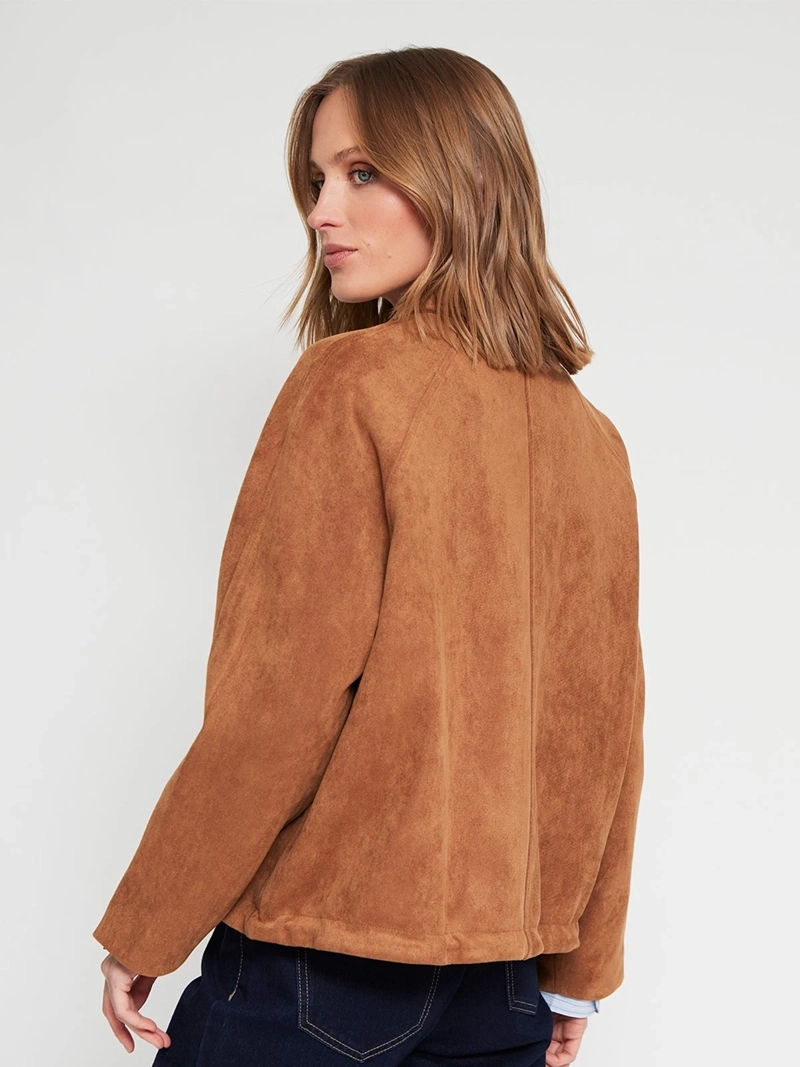 CHAQUETA MUJER MARQUIS BOMBER EFECTO PIEL - 4