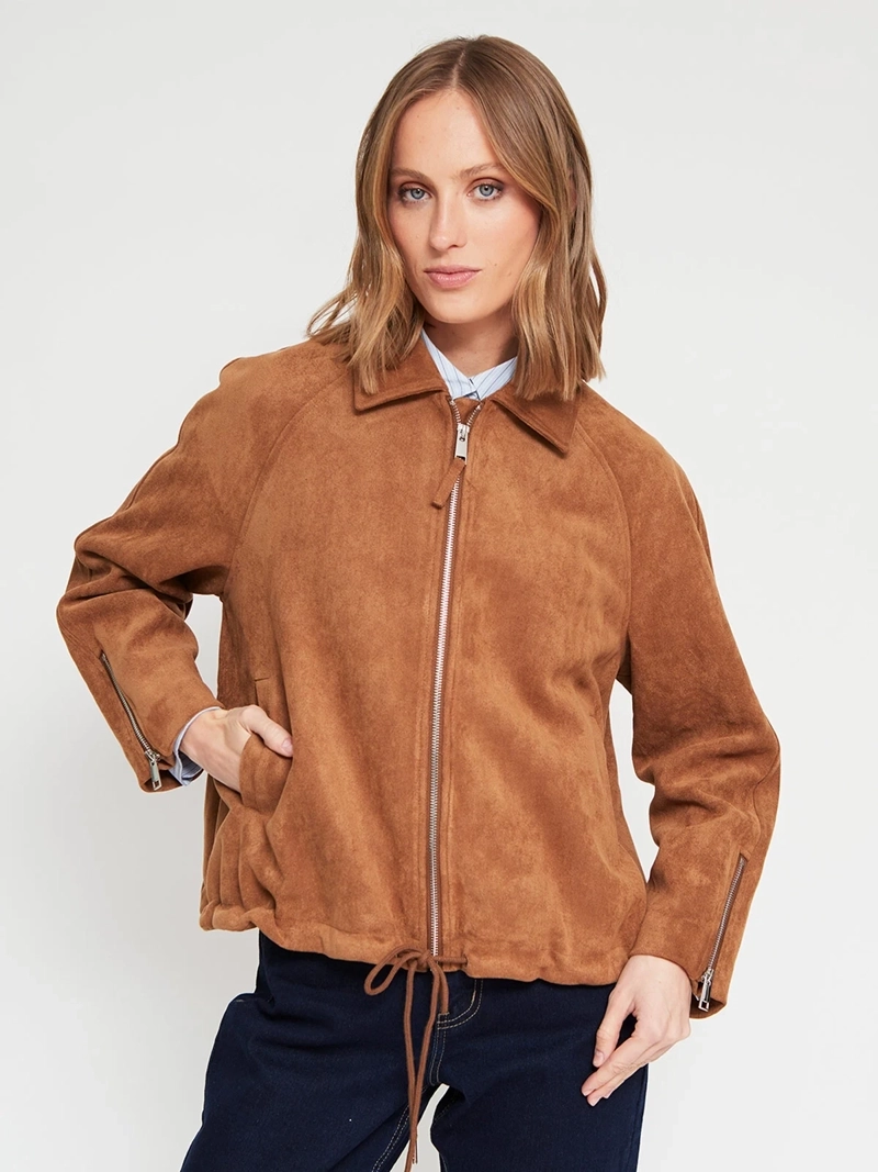 CHAQUETA MUJER MARQUIS BOMBER EFECTO PIEL - 3