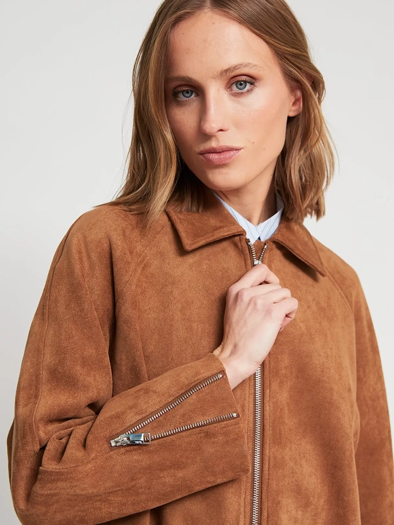 CHAQUETA MUJER MARQUIS BOMBER EFECTO PIEL - 5