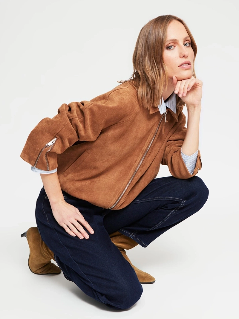 CHAQUETA MUJER MARQUIS BOMBER EFECTO PIEL - 6