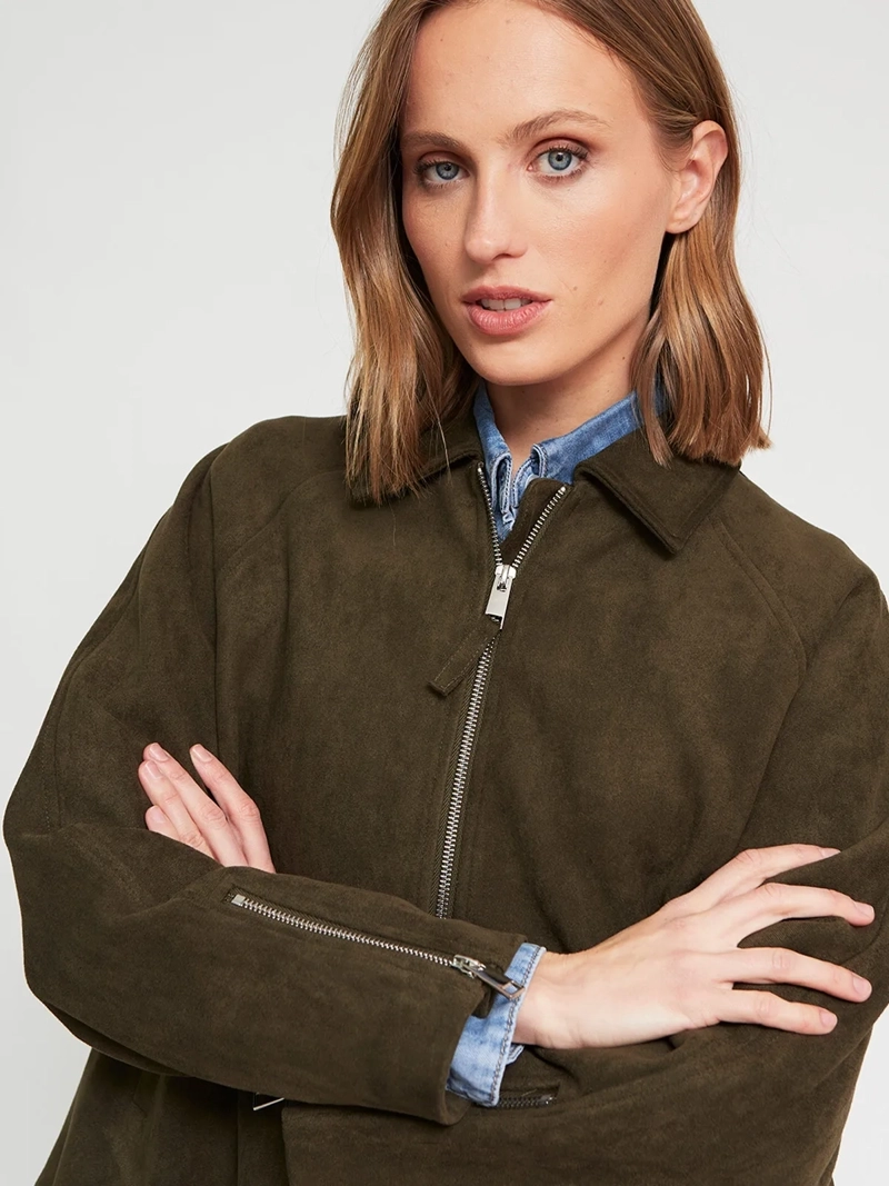 CHAQUETA MUJER MARQUIS BOMBER EFECTO PIEL - 4