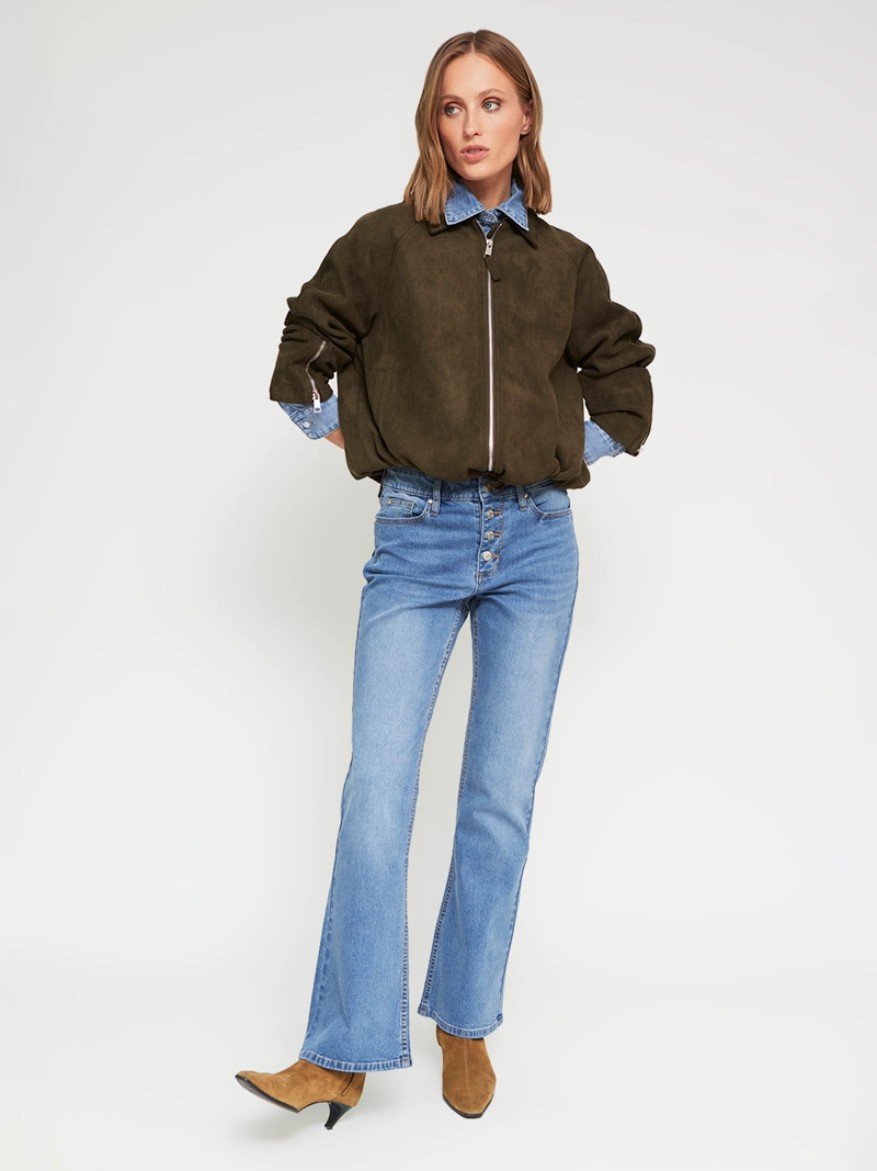 CHAQUETA MUJER MARQUIS BOMBER EFECTO PIEL - 5