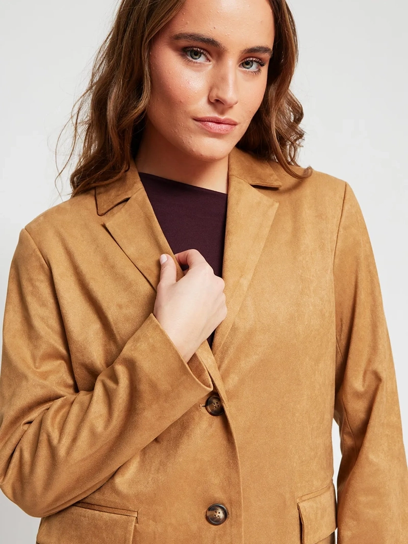 BLAZER MUJER INDEX SUEDE CORTO - 4