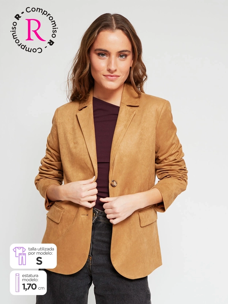 BLAZER MUJER INDEX SUEDE CORTO