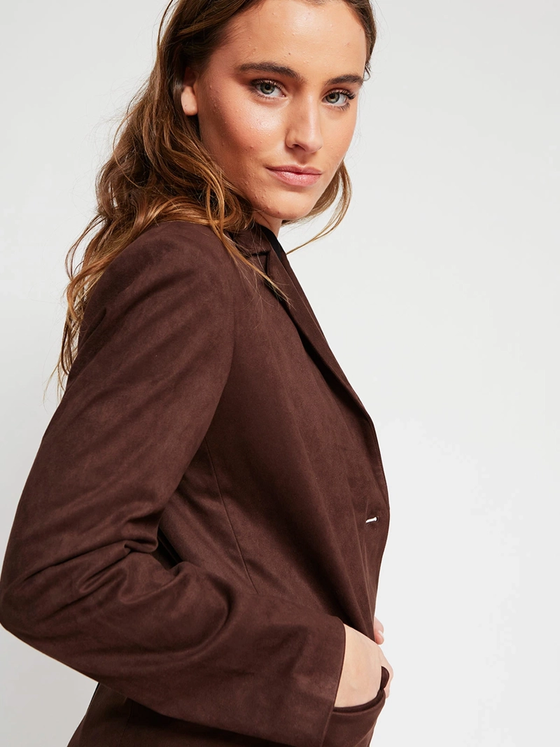 BLAZER MUJER INDEX SUEDE CORTO - 4