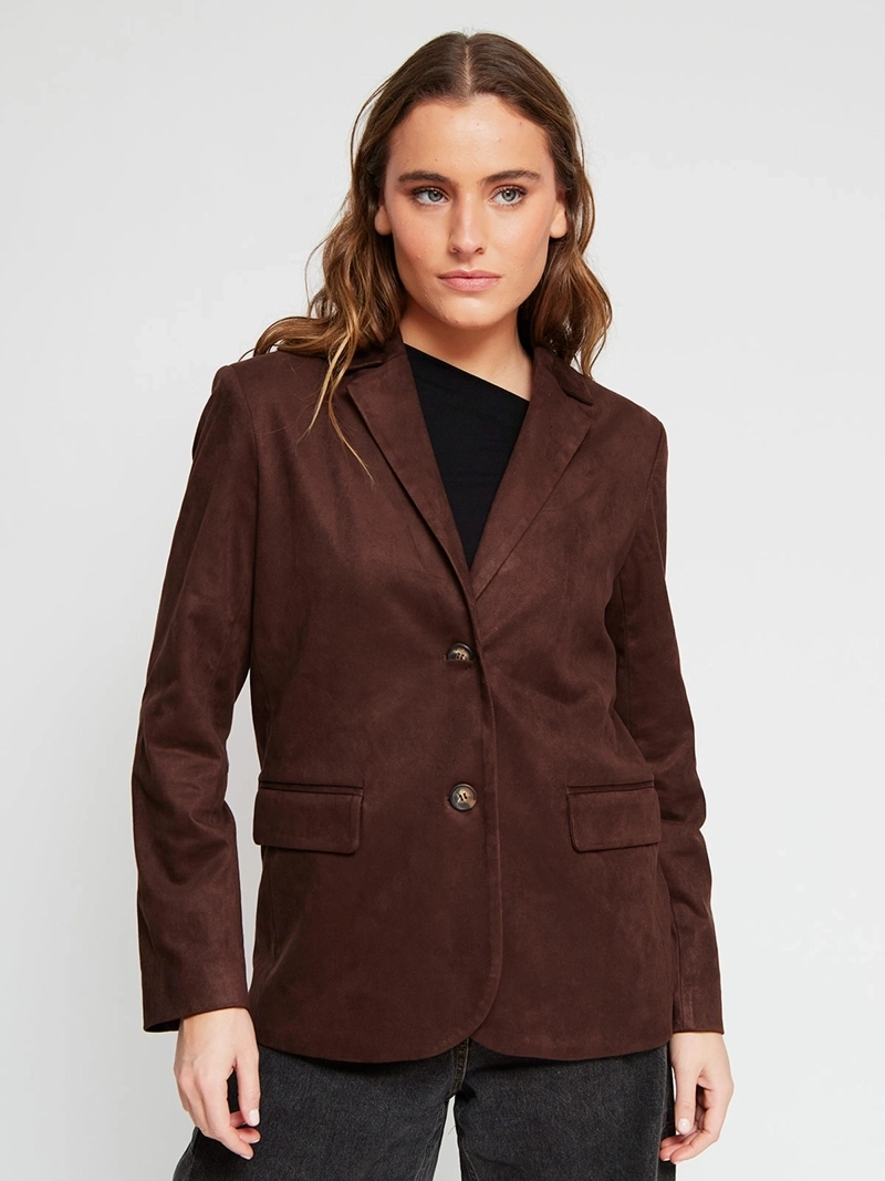 BLAZER MUJER INDEX SUEDE CORTO - 2