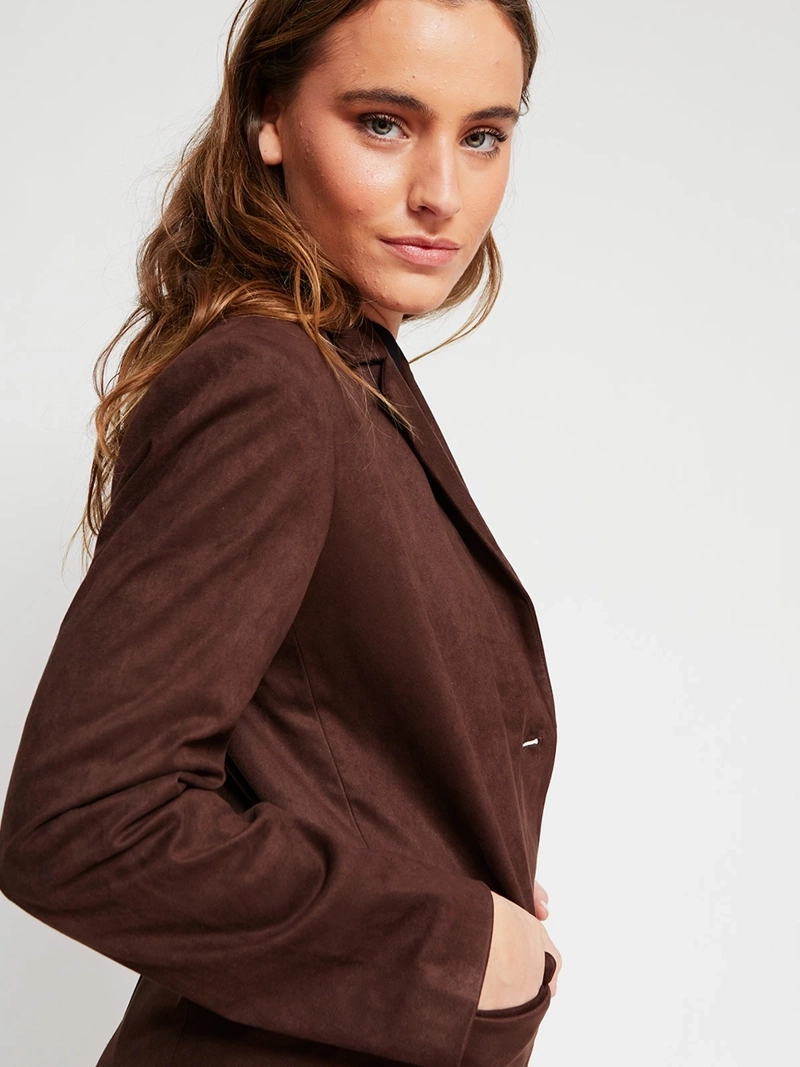 BLAZER MUJER INDEX SUEDE CORTO - 4