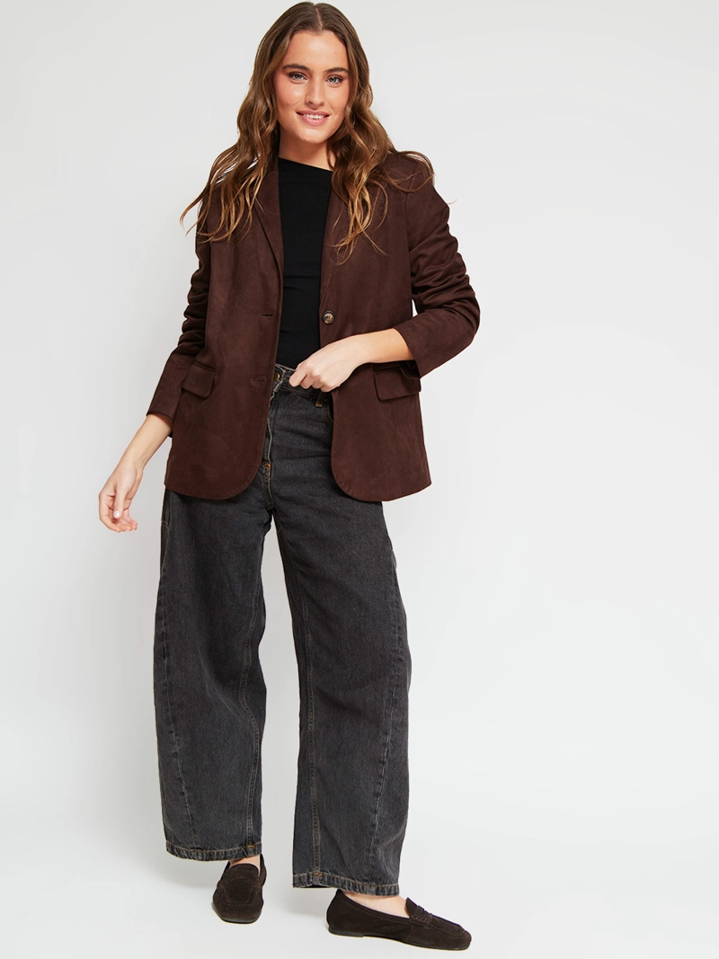 BLAZER MUJER INDEX SUEDE CORTO - 5