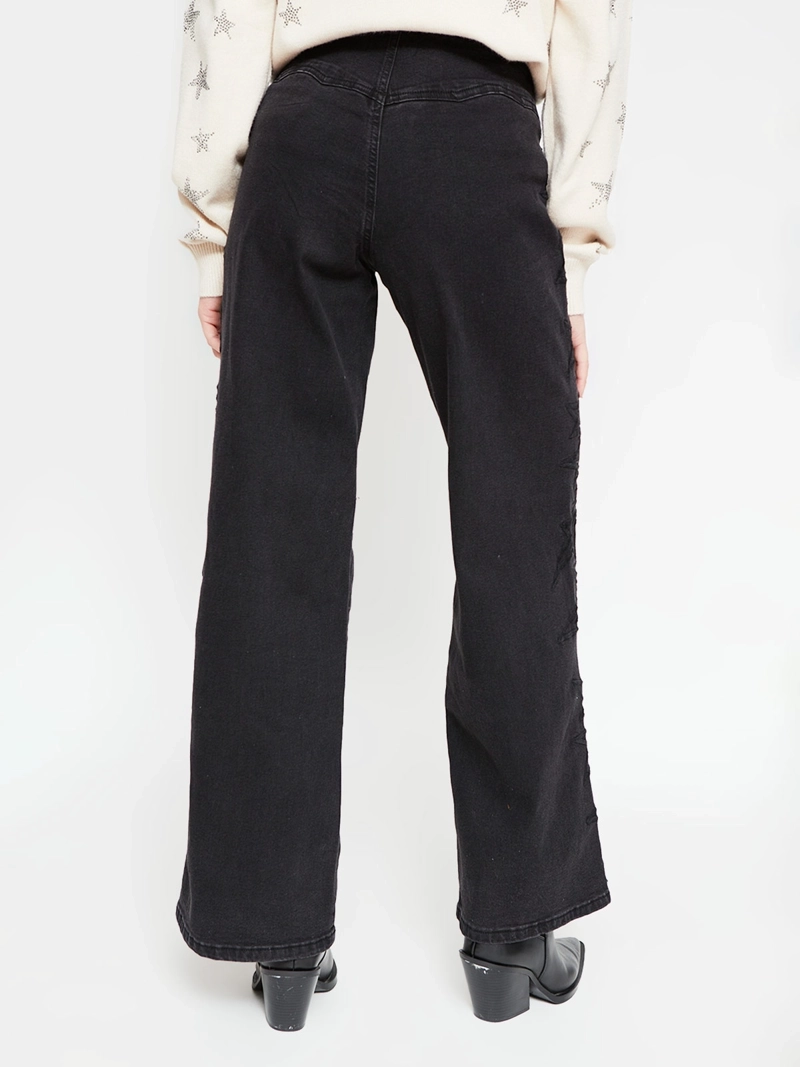 JEANS MUJER BARBADOS ALGODÓN BORDADOS - 3