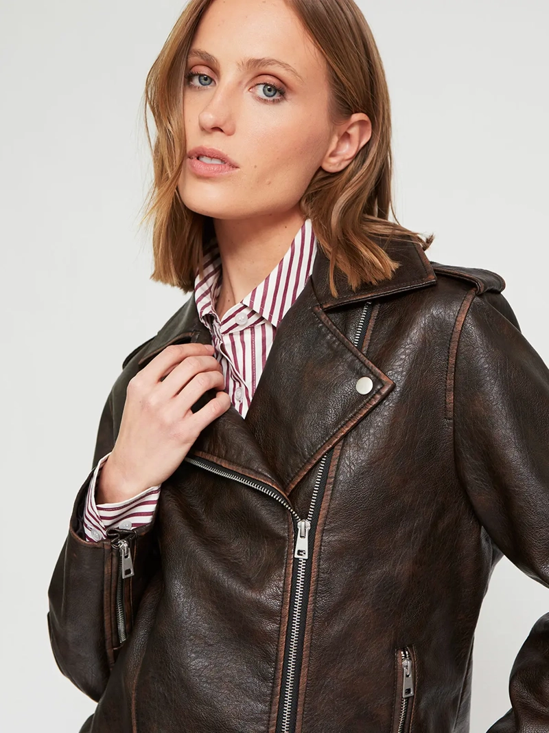 CHAQUETA MUJER MARQUIS EFECTO PIEL - 4