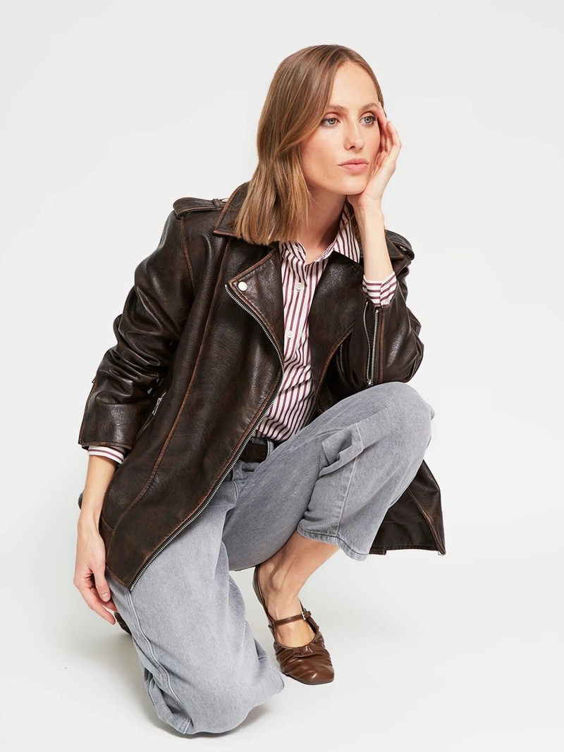 CHAQUETA MUJER MARQUIS EFECTO PIEL - 5