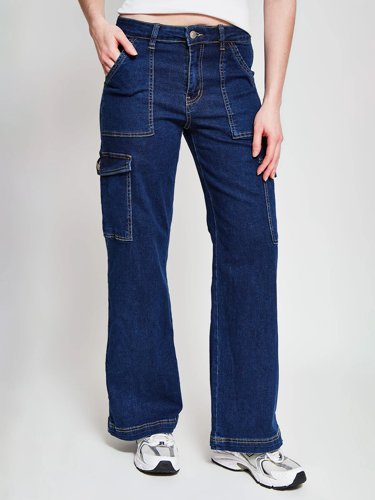 JEANS MUJER INDEX ALGODÓN CARGO - 2
