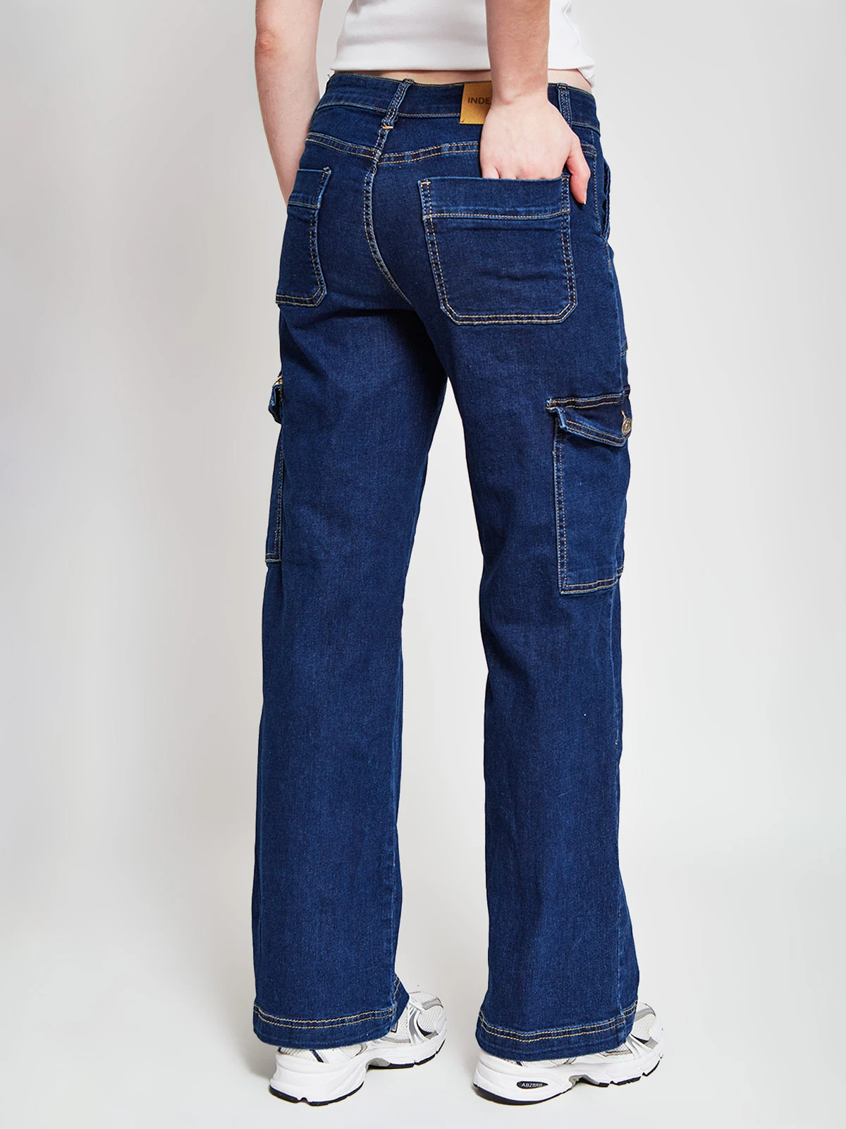 JEANS MUJER INDEX ALGODÓN CARGO - 3