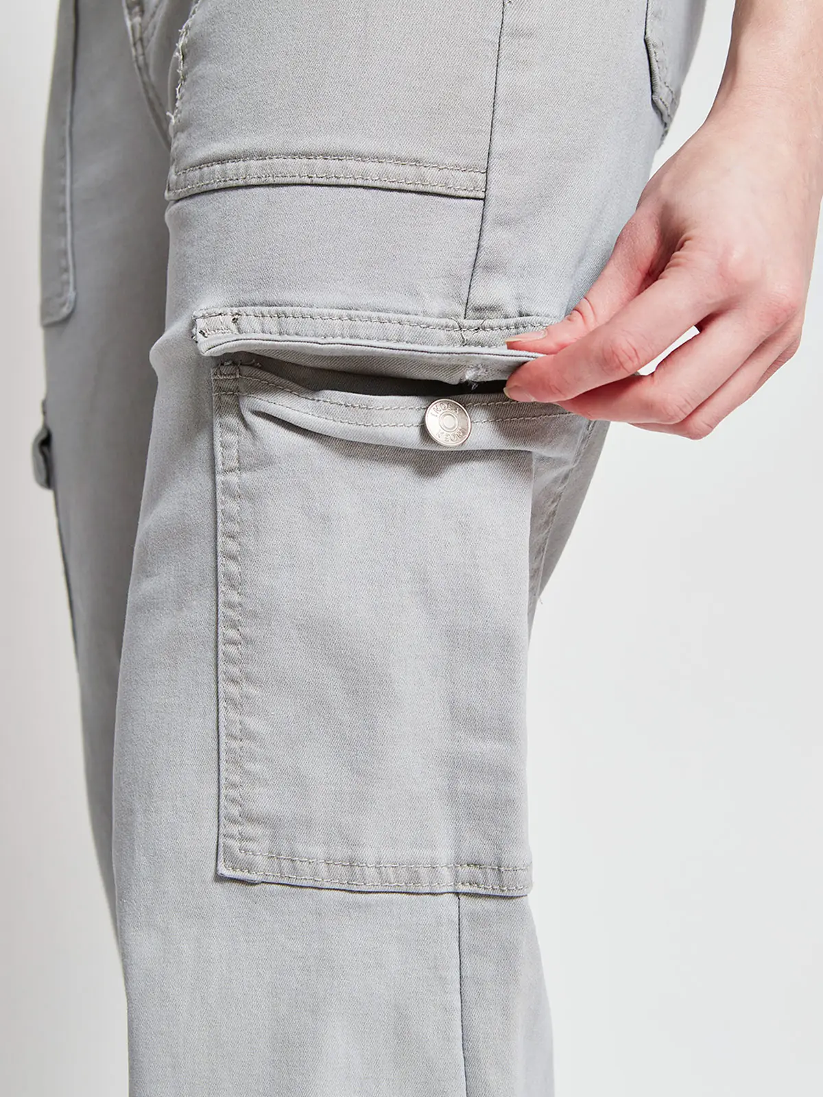 JEANS MUJER INDEX ALGODÓN CARGO - 4