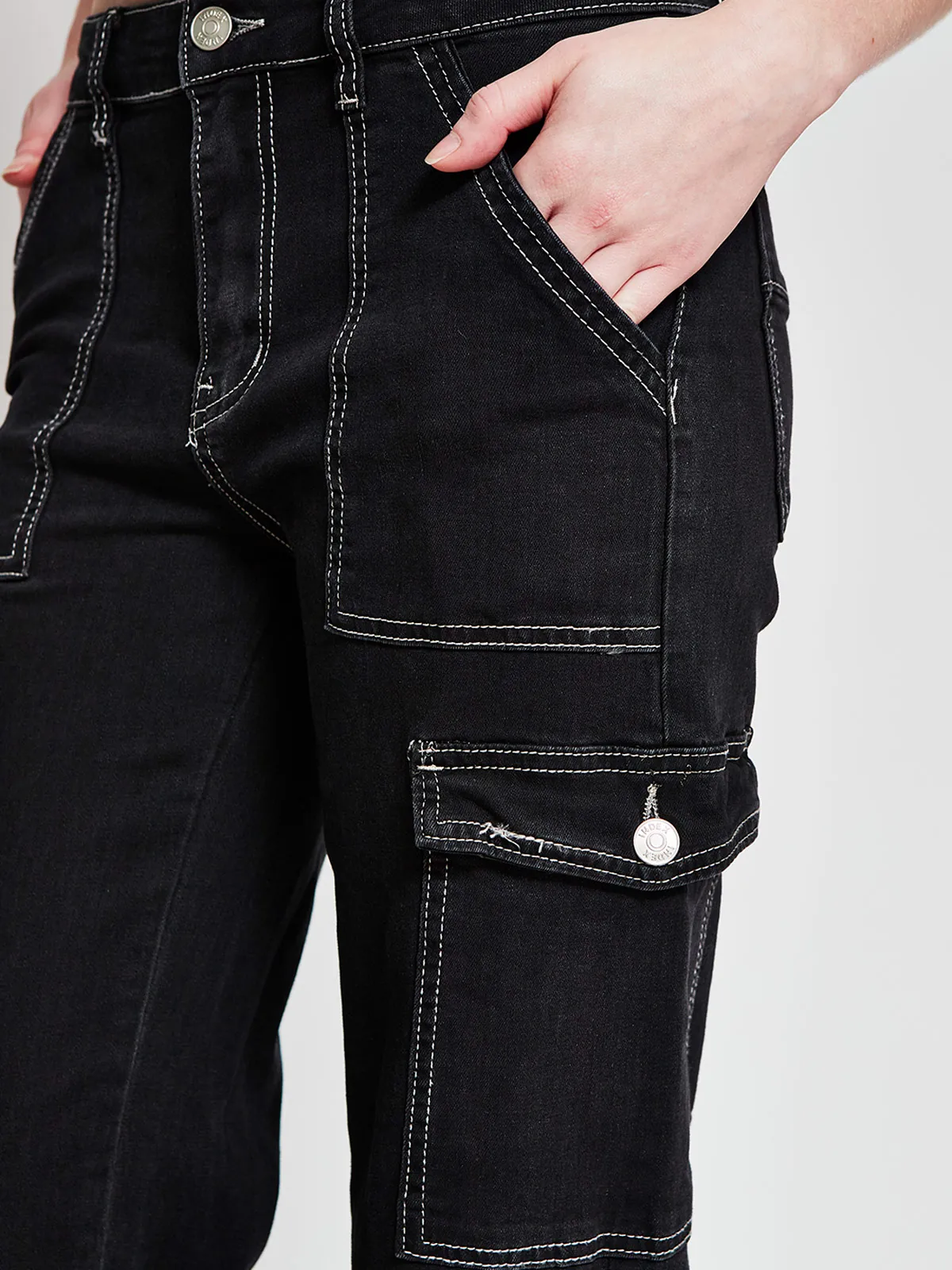 JEANS MUJER INDEX ALGODÓN CARGO - 4