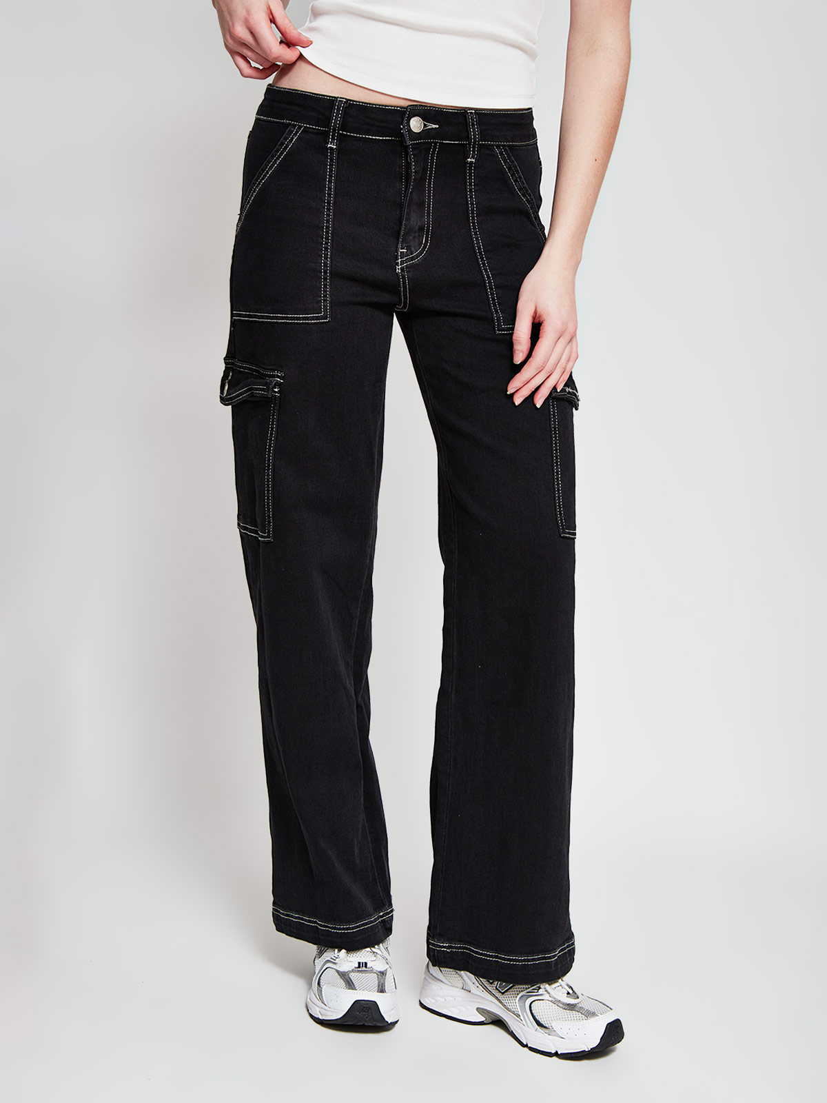 JEANS MUJER INDEX ALGODÓN CARGO - 2
