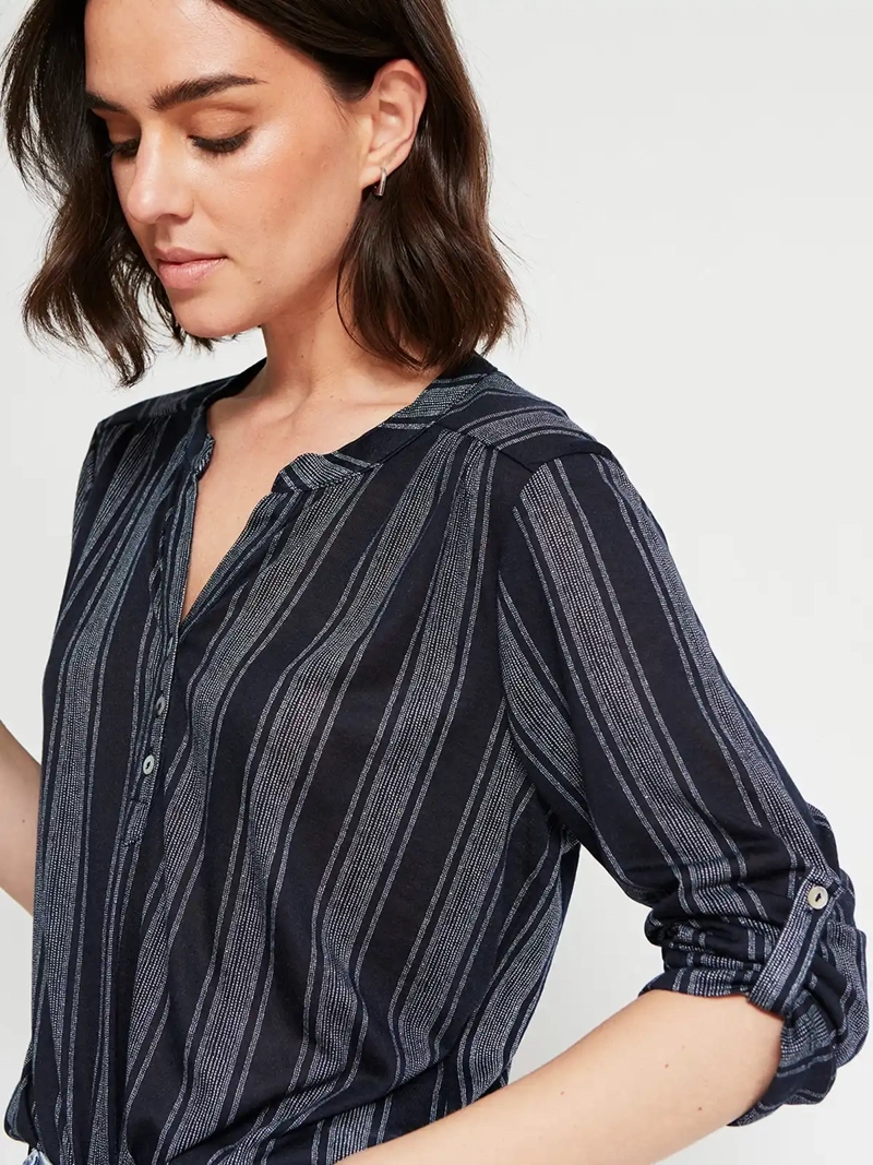 POLERA MUJER AZIZ MANGA 3/4 ESTAMPADA - 4