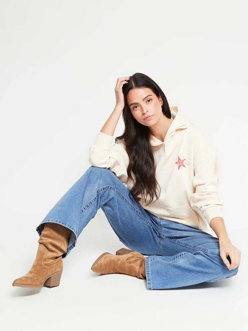 POLERÓN MUJER INDEX ALGODÓN MANGA LARGA HOODIE - 5