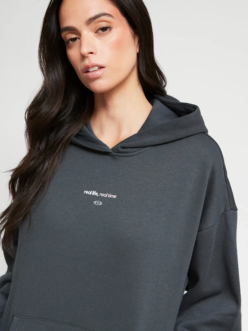 POLERÓN MUJER INDEX ALGODÓN MANGA LARGA HOODIE - 4