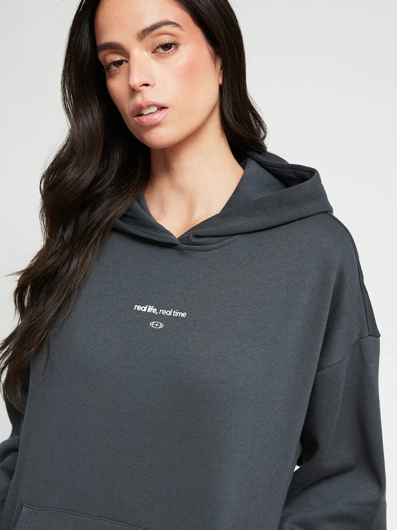 POLERÓN MUJER INDEX ALGODÓN MANGA LARGA HOODIE - 4