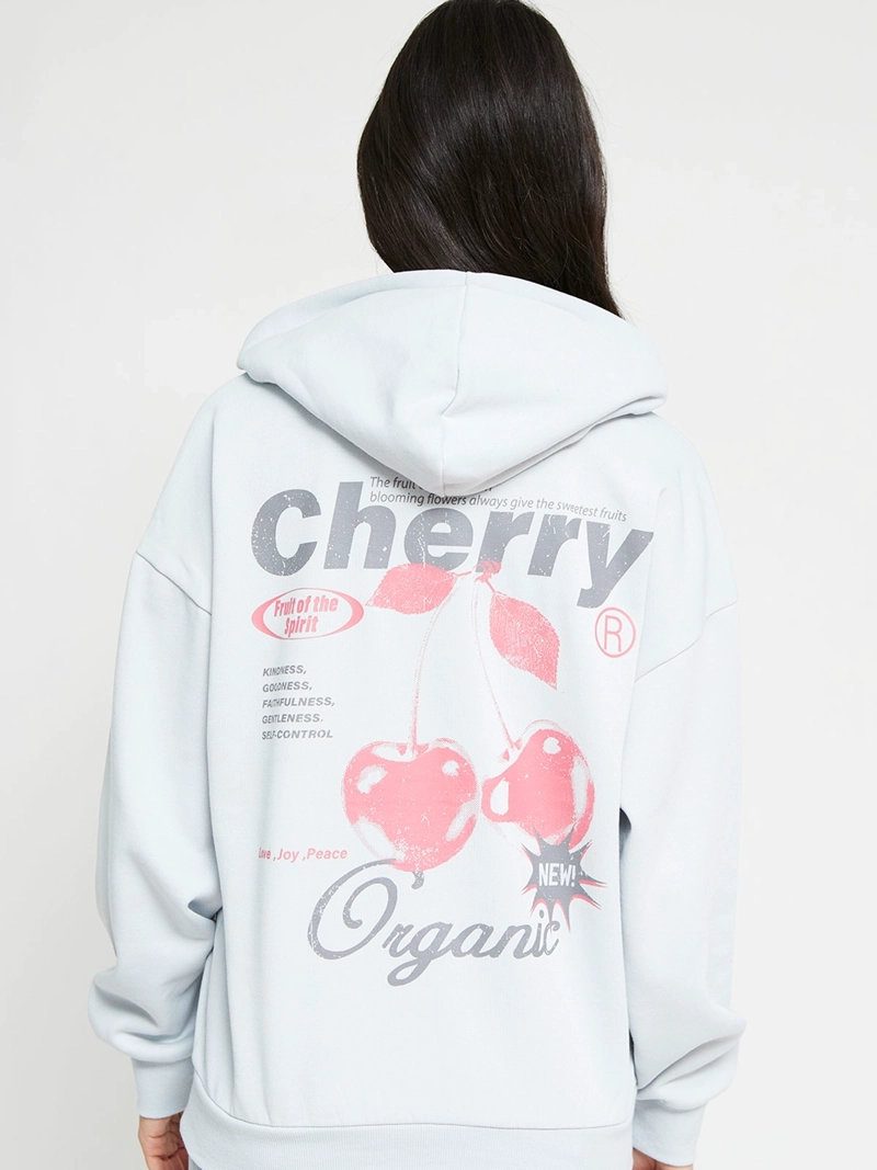 POLERÓN MUJER INDEX ALGODÓN MANGA LARGA HOODIE - 3
