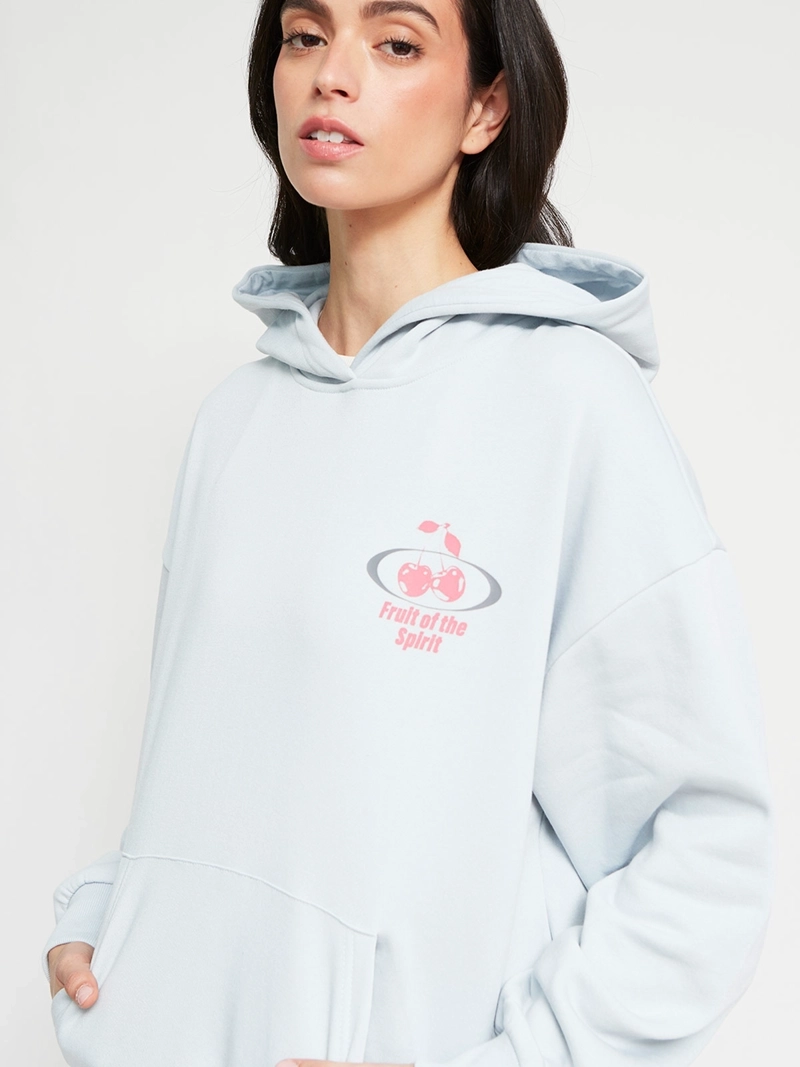 POLERÓN MUJER INDEX ALGODÓN MANGA LARGA HOODIE - 4