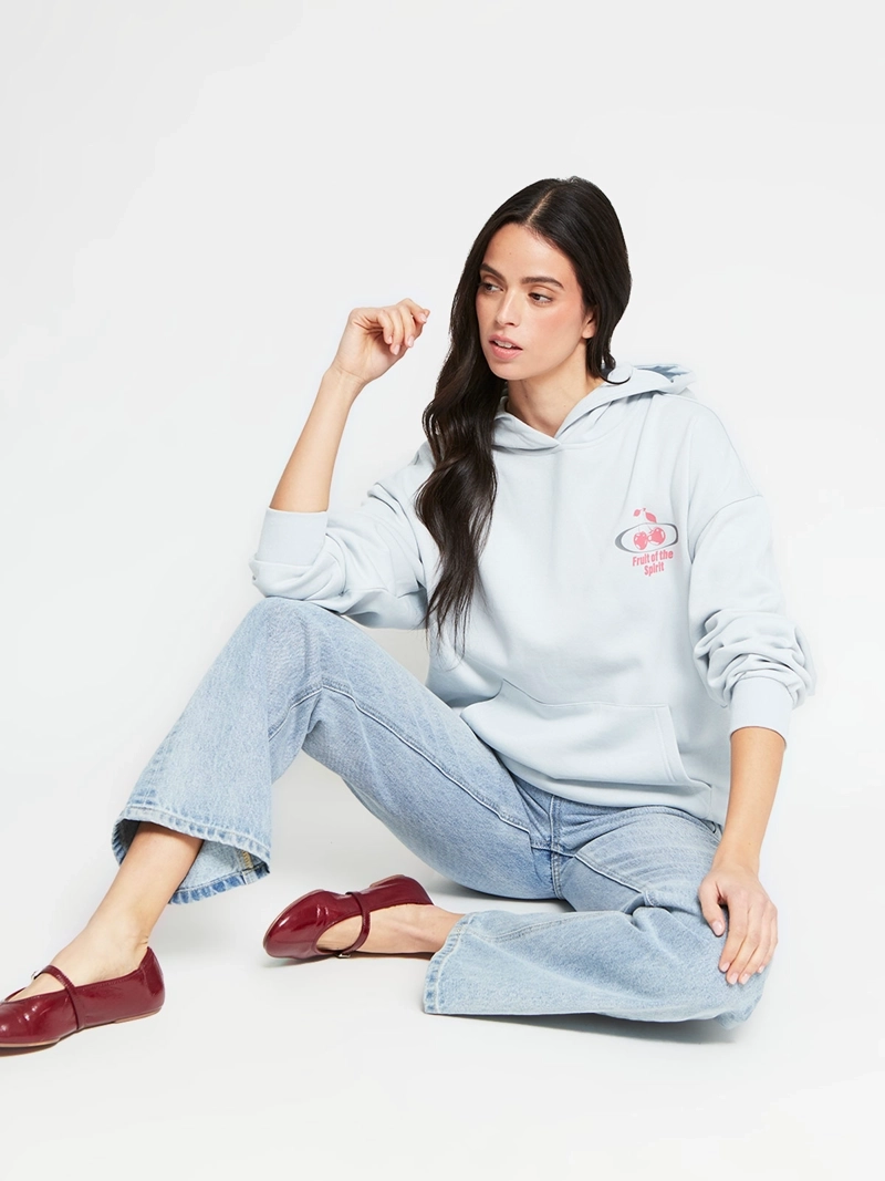 POLERÓN MUJER INDEX ALGODÓN MANGA LARGA HOODIE - 5