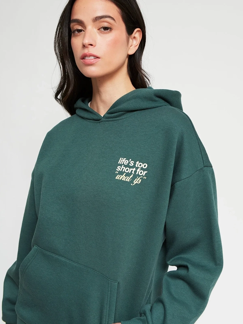 POLERÓN MUJER INDEX ALGODÓN MANGA LARGA HOODIE - 4