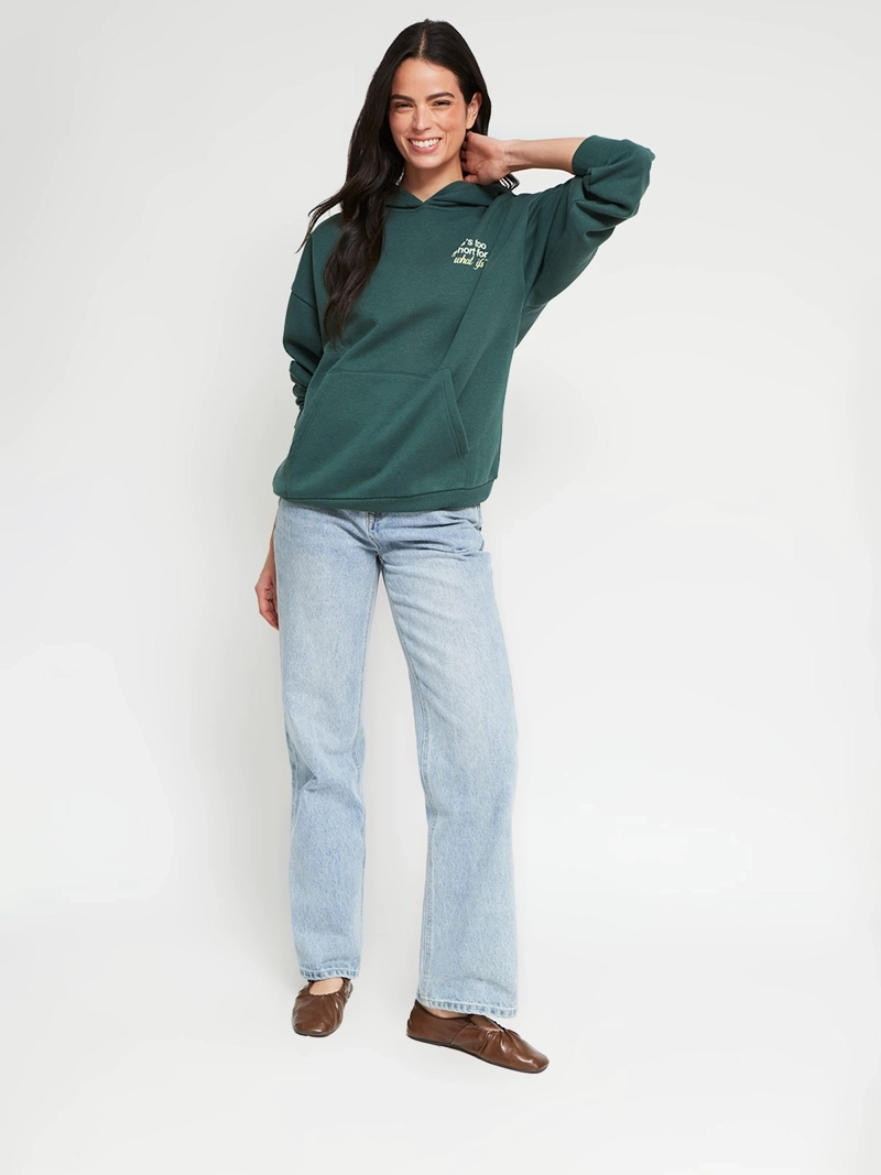 POLERÓN MUJER INDEX ALGODÓN MANGA LARGA HOODIE - 5