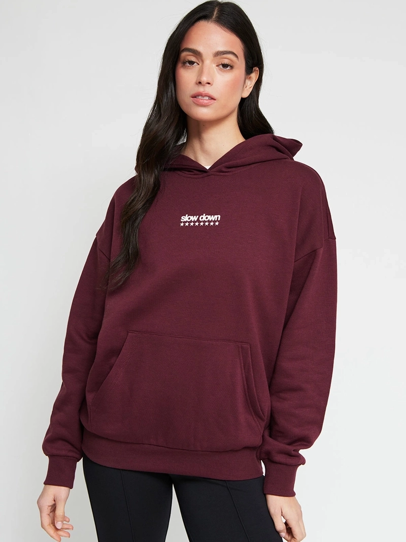 POLERÓN MUJER INDEX ALGODÓN MANGA LARGA HOODIE - 2