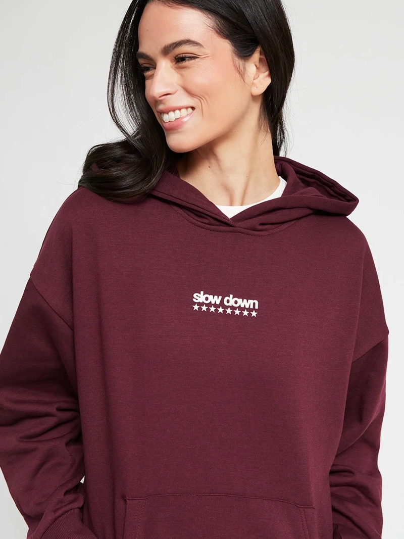 POLERÓN MUJER INDEX ALGODÓN MANGA LARGA HOODIE - 4