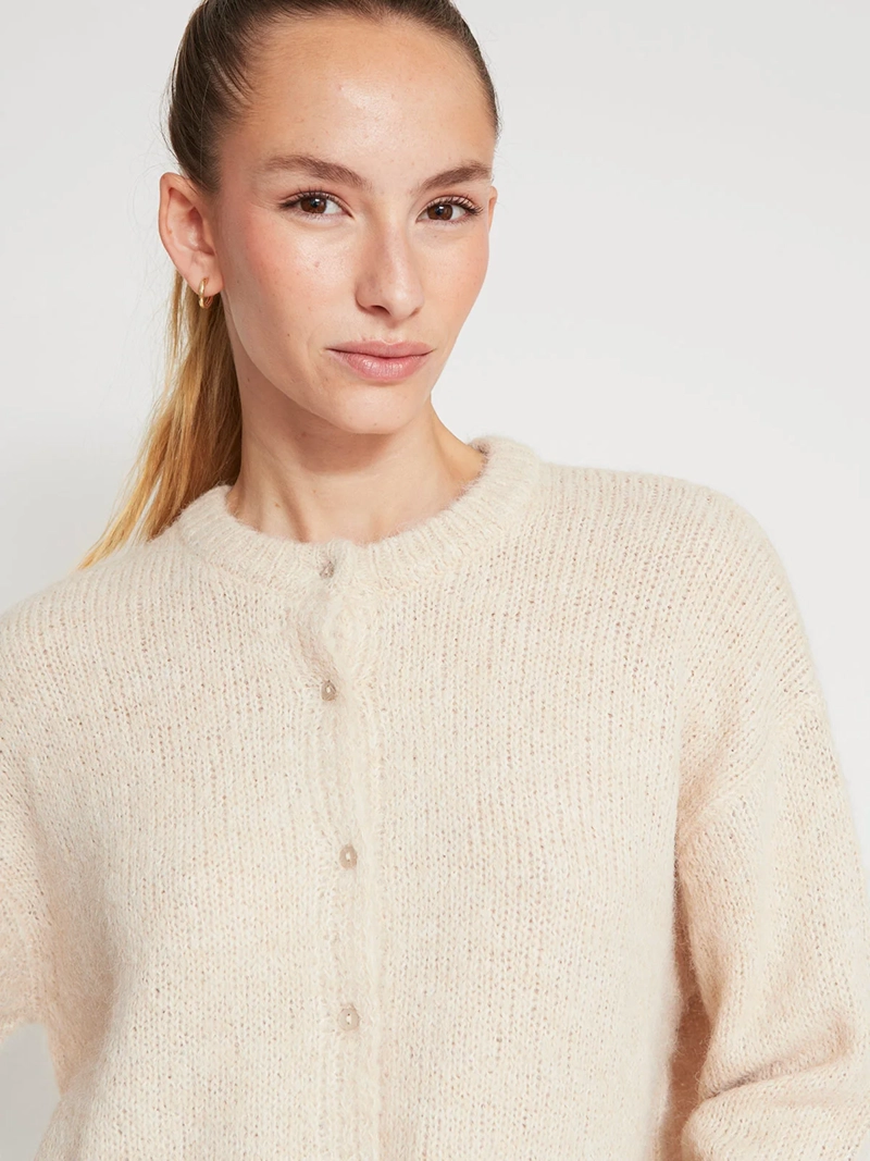 CARDIGAN MUJER INDEX JASPEADO - 3