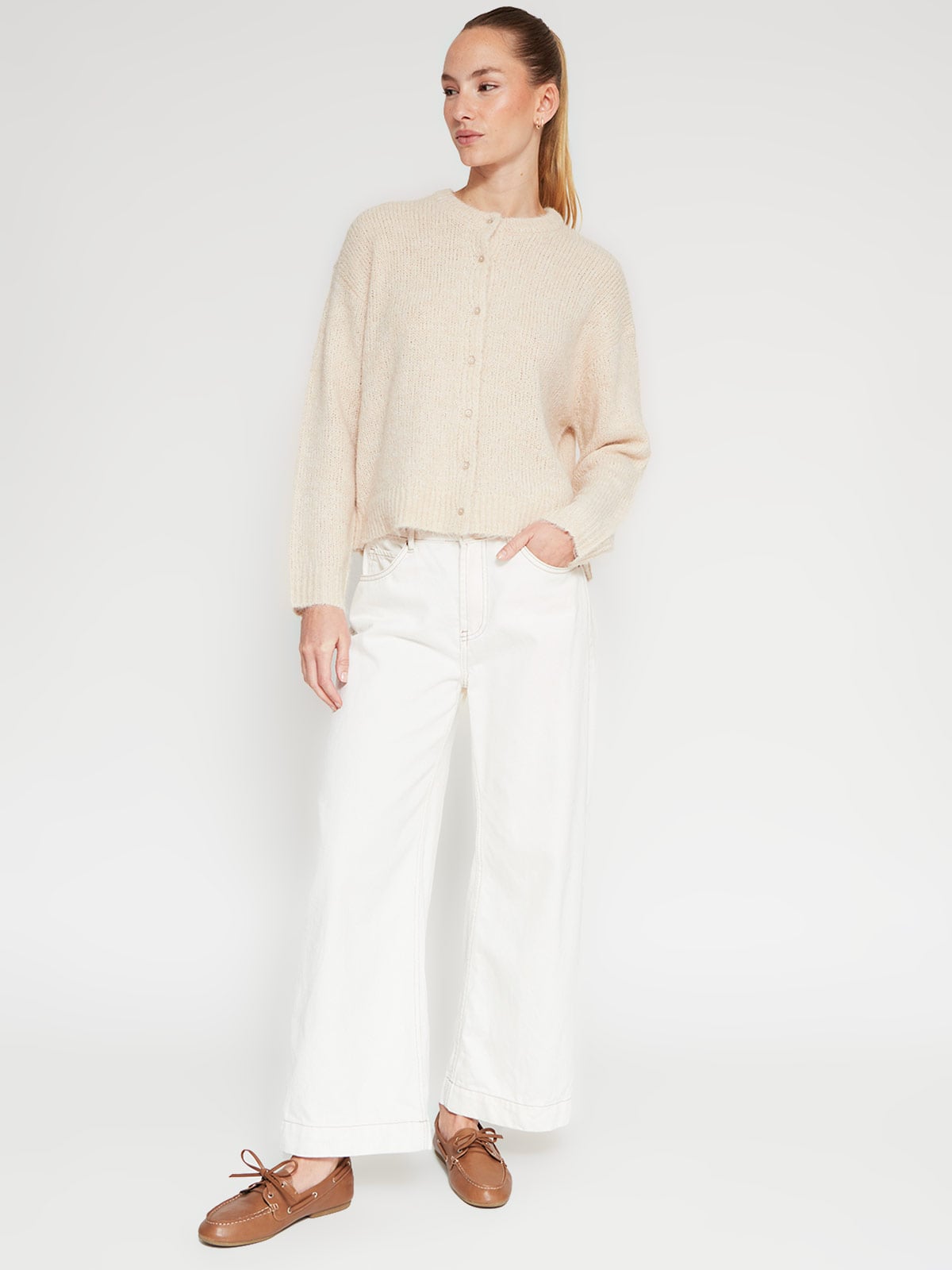 CARDIGAN MUJER INDEX JASPEADO - 4