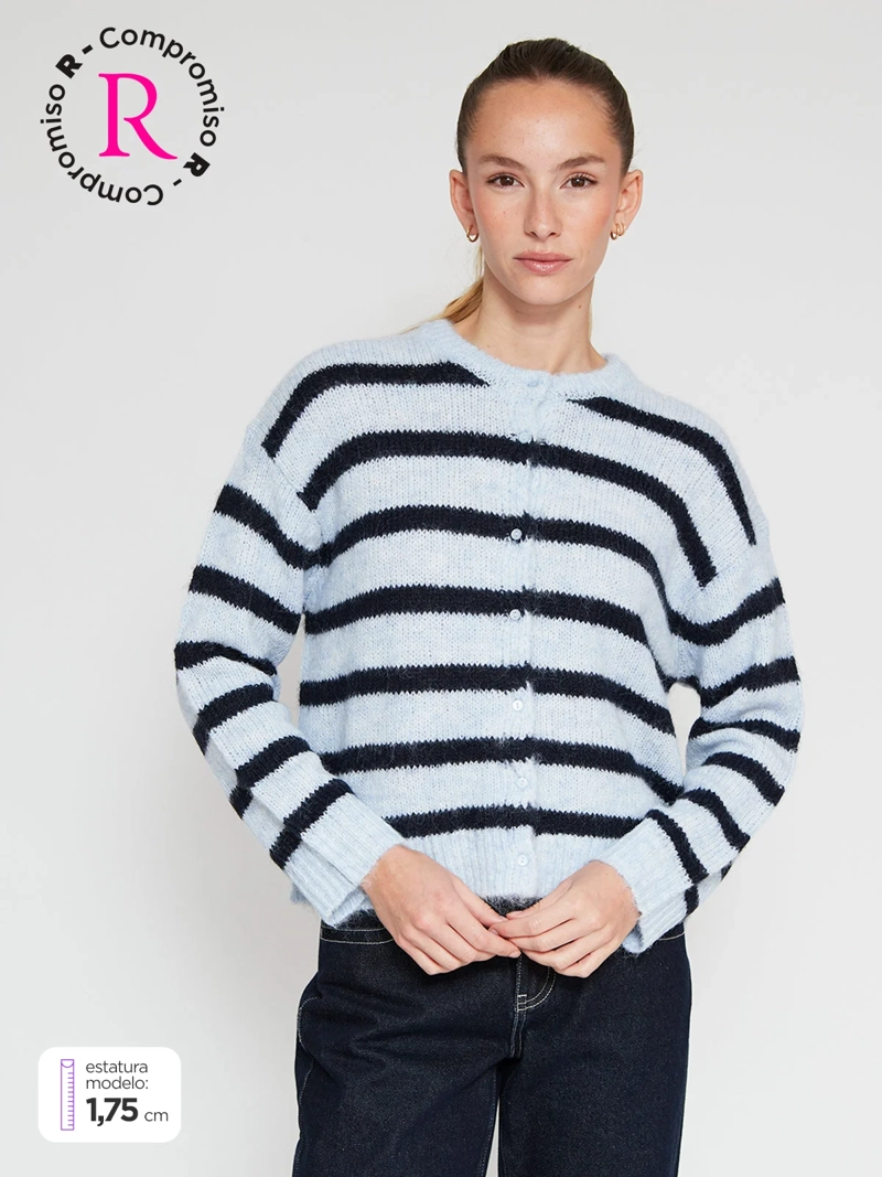 CARDIGAN MUJER INDEX JASPEADO