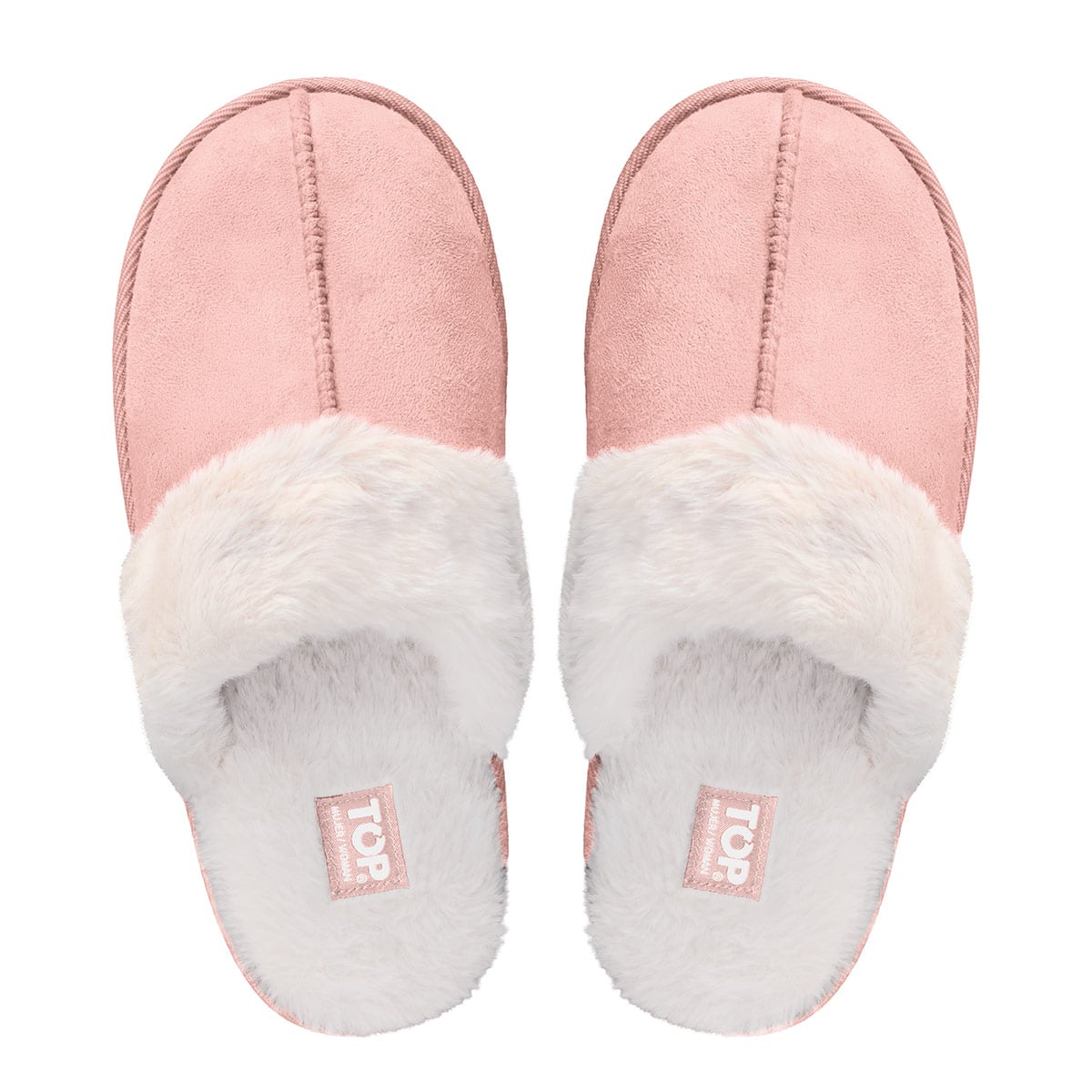 PANTUFLAS MUJER TOP ROSADO - 1