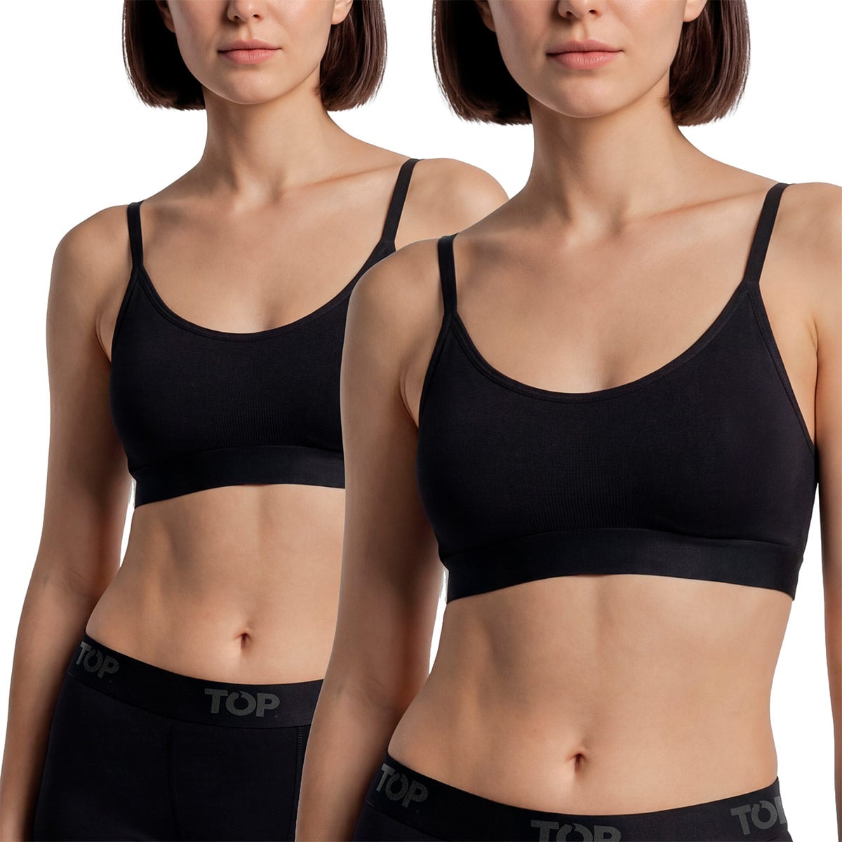 PETOS TOP PACK X2 NEGRO - 1