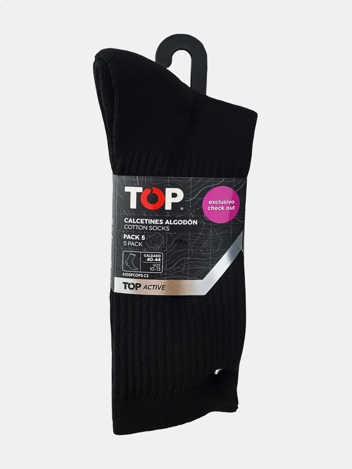 PACK X5 CALCETINES HOMBRE TOP ALGODÓN  - 3