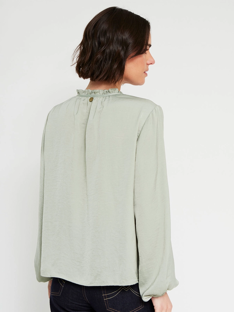 BLUSA MUJER REGATTA MANGA LARGA SATINADA - 2