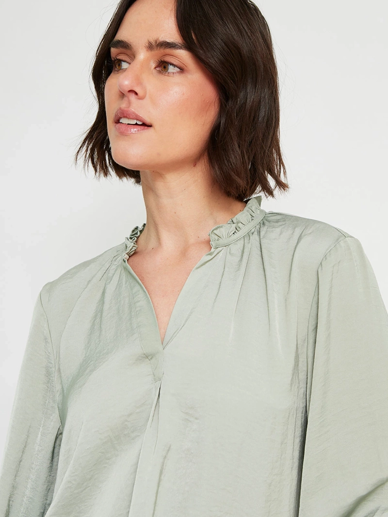 BLUSA MUJER REGATTA MANGA LARGA SATINADA - 3