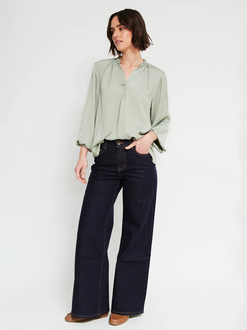 BLUSA MUJER REGATTA MANGA LARGA SATINADA - 4