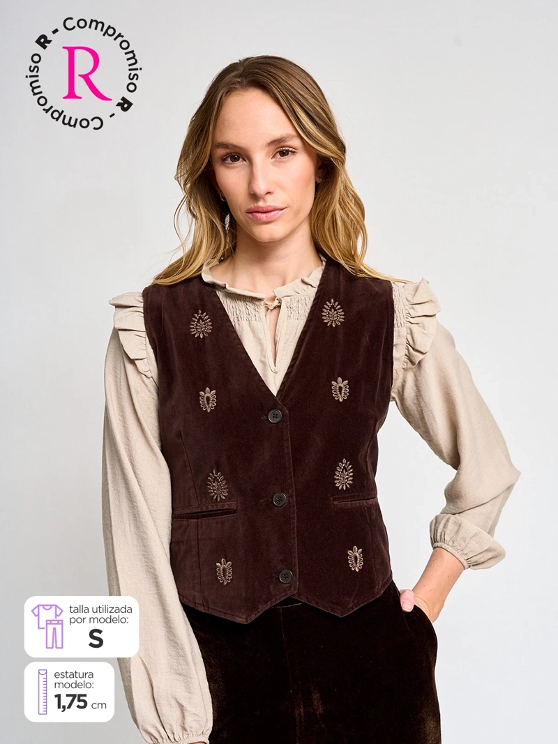 BLUSA MUJER TATIENNE ALGODÓN BORDADO - 1