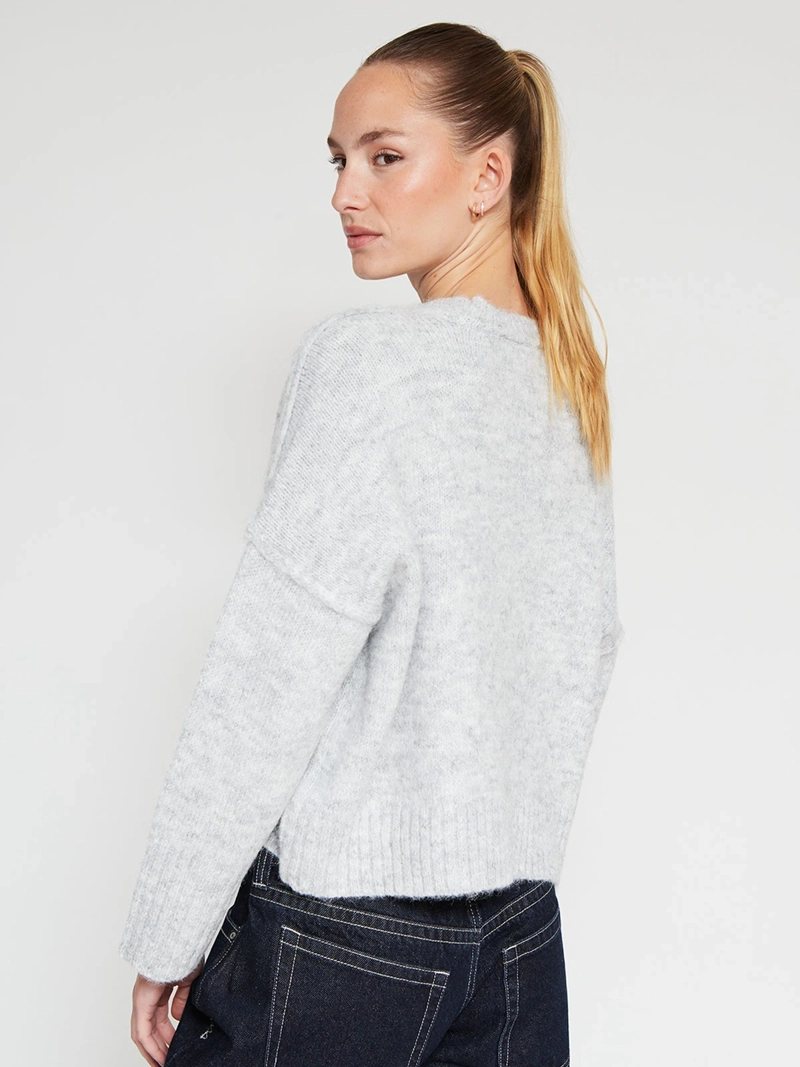 SWEATER MUJER INDEX MANGA LARGA SUAVE - 2