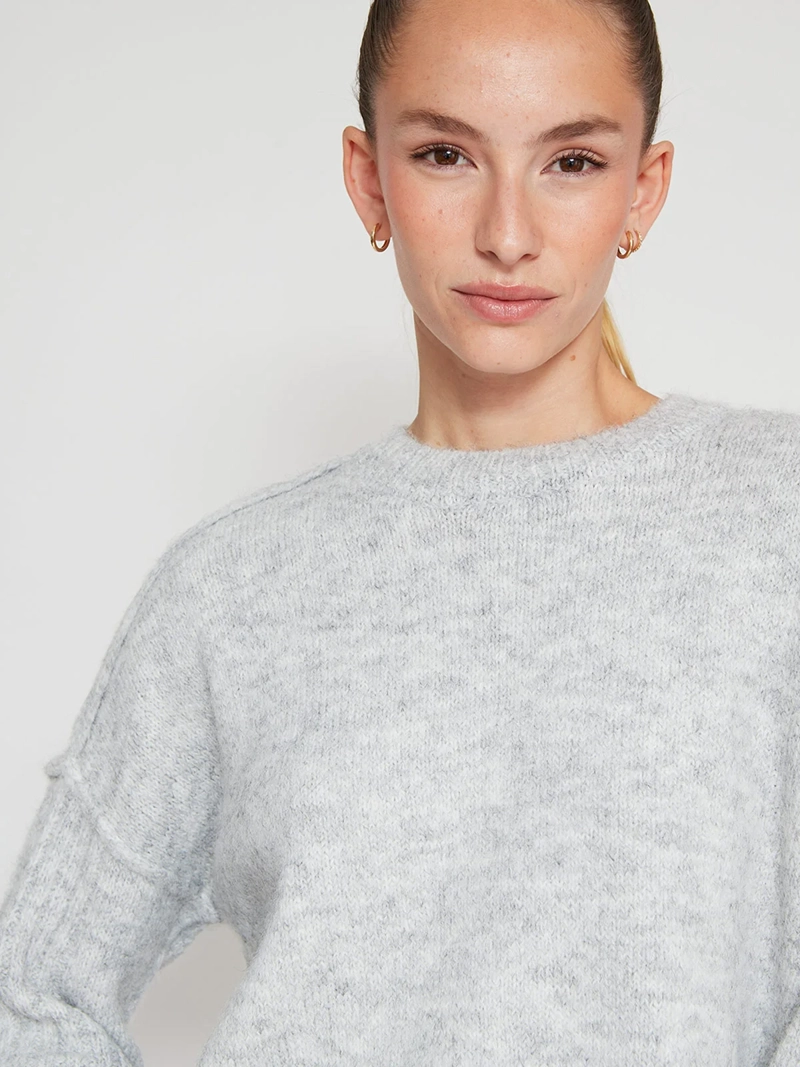 SWEATER MUJER INDEX MANGA LARGA SUAVE - 3