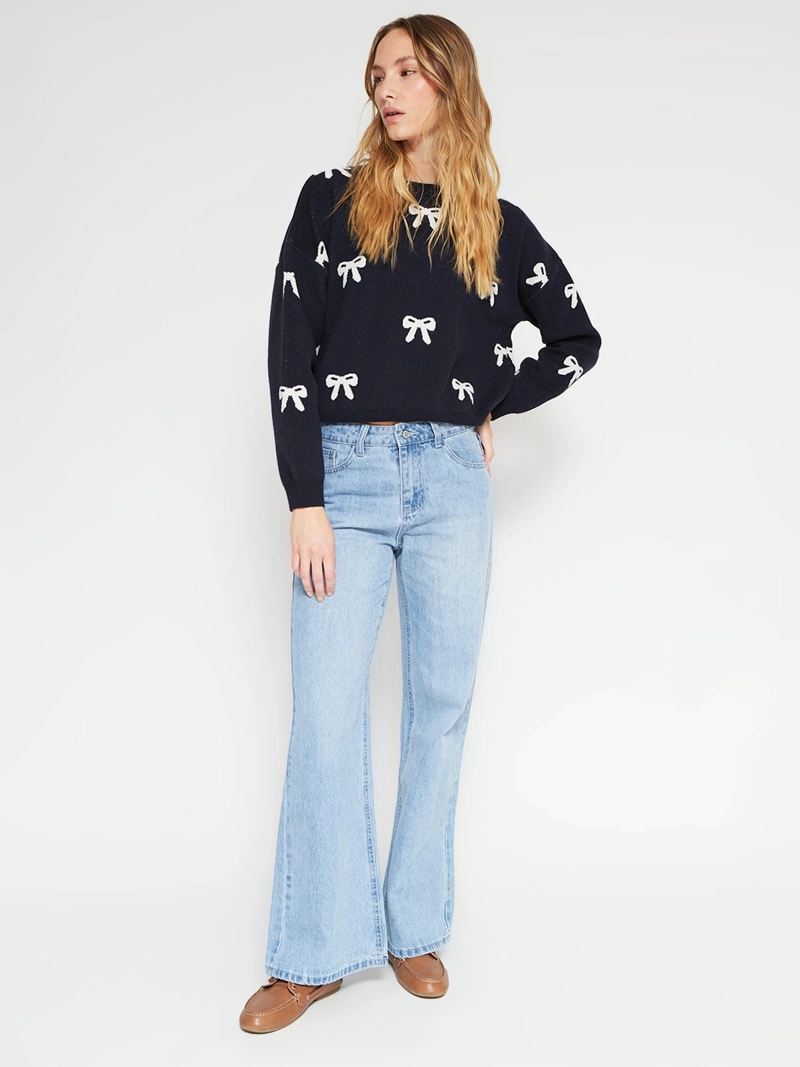 SWEATER MUJER INDEX MANGA LARGA - 4