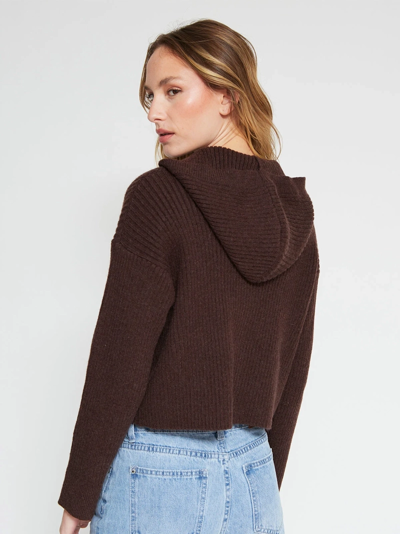 SWEATER MUJER INDEX MANGA LARGA CAPUCHA - 2